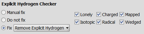 set checker option